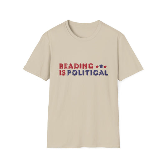 Political Reading T-Shirt, Unisex Tee, Gift for Book Lovers, Awareness Apparel, Casual Wear, Reading Enthusiast Shirt